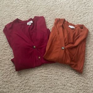 Bundle of two Loft cardigans (size XS)